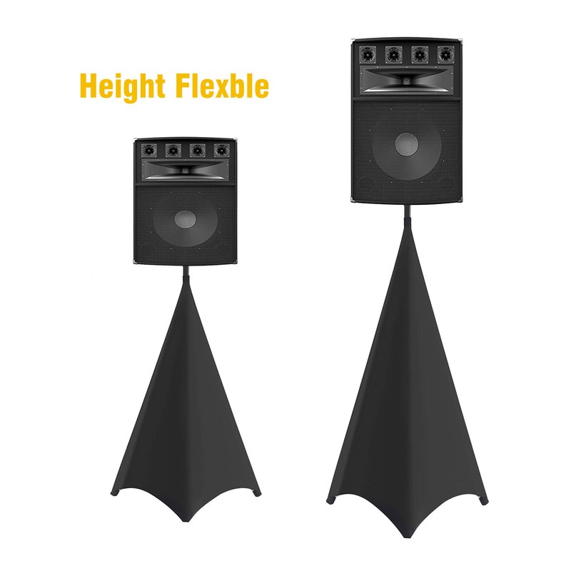 Speaker Stand Cover DJ Tripod Stretch Skirt Adjustable Stretchable Polyurethane