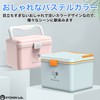 RYOHIN Lab.(良品ラボ) 救急箱 薬箱 おしゃれ シンプル 北欧 大容量 (ピンク)