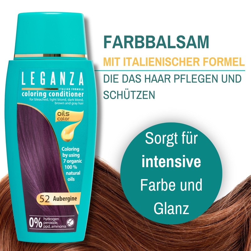 Leganza Colouring Conditioner with 7 Oils - No Ammonia, No