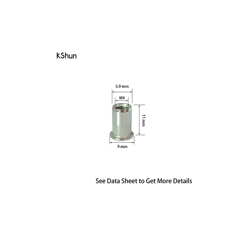 Pack of 50 Flat Head Stainless Steel (304) Pull Rivet