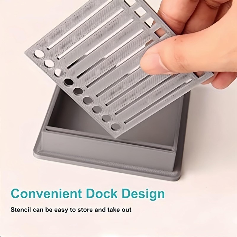 Sticky Note Stencil,Sticky Note Hold/er with Stencil,Sticky No/te Line Stenc/il