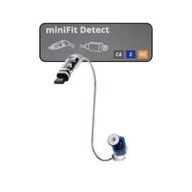 Wire for Oticon Hearing Aid miniFit Receiver Type 85, Size 2 Left(Blue) - Compatible with Oticon Intent and Bernafone Encanta Hearing Aid Supplies - 1 PCS