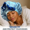 Discover Premium Double Layer Silk Satin Sleeping Bonnets Designed for