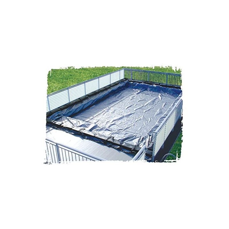 Buffalo Blizzard Blue/Black Rectangle Winter Cover | for use with