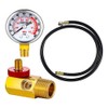 Daiilg 1 Set Air Tank Repair Kit Valve Pressure Gauge