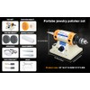 Angelbecke Jewelry Polisher, Adjustable Speed Polishing Machine, Multi-Function Bench Lathe