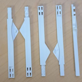 5pc - Shutter Clearview Joiner White (3 1/2" Long)