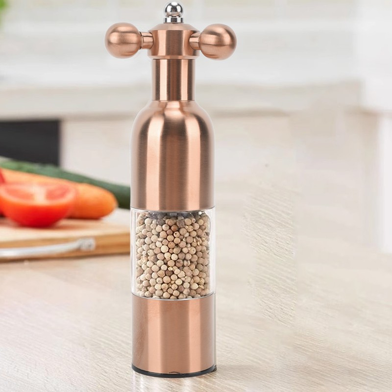 Pepper Mill Professional Refillable Ceramic Rotor Coarseness Adjustable Manual Pepper