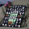 PXTIDY Disc Golf Drawstring Bag Gift For Disc Golf Basket