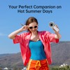 JISULIFE Handheld Portable Fan, Stronger and Longer-Lasting: 5 Speed, 5000mAh