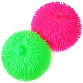 Sonwyoung 2 Pcs Puffer Ball 8 Inch Spiky Ball Sensory Balls Bulk Bouncy Sensory Stress Relief Toy for Fun Fidget Anxiety Game Classroom Prizes Party Favors