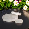 Selenite Round Disc Crystal Charging Plate for Healing Meditation Spiritual