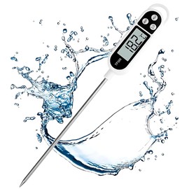 Digital Kitchen Meat Food Thermometer| Fast & Precise Read Food Thermometer with Long Probe| Thermometer for Hot Beverages,BBQ,Meat,Milk & Water.