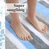 Homaxy Non-Slip Bathroom Rug Soft High-Pile Microfibre Bath Mat Absorbent
