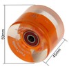 FunTomia 4 x Miniboard/Skateboard Wheels 59 x 45 mm with