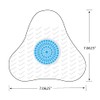 AirWorks AWSP233 Premier Urinal Screen with Block, Sunburst, Clear, 5"