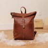 Gusti Valja Leather Backpack for Men and Women, Laptop Bag,