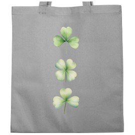 Baumwolltasche - St. - Kleeblatt St Patricks Day I Glücksbringer Geschenk Irisches Kleeblatt Geschenk I Saint Patricks Day Glücksklee Irisch I Irland Kostüm Kleeblatt Ireland - Unisize - Hellgrau