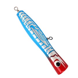 Popper Fishing Lure 180mm 86g Solid Wood Interior Reflective Design Fishing Tackle (01#)