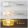 Phrylix 20" Boho Ceiling Fans with Lights, Low Profile Ceiling