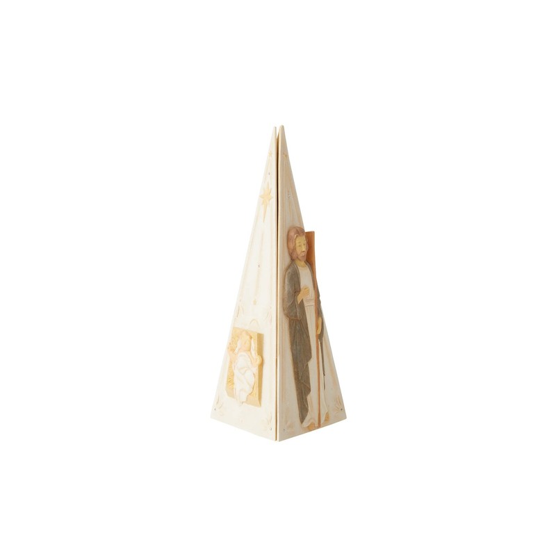 Enesco Foundations Holy Family Nativity Pyramid Figurine Set, 9.25 Inch,
