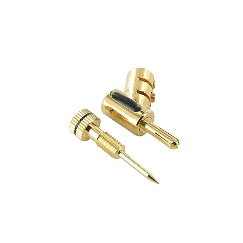 Gold Plated Locking Lockable Banana Plugs Up to 9 AWG