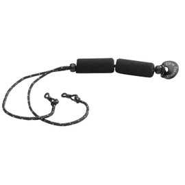 Flying Fisherman Floating Hypalon Retainer with Rubber Grip Loops, Black