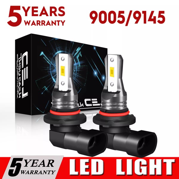 SHENKENUO Pair CSP LED Fog Light Kit 9045 6500K Bright
