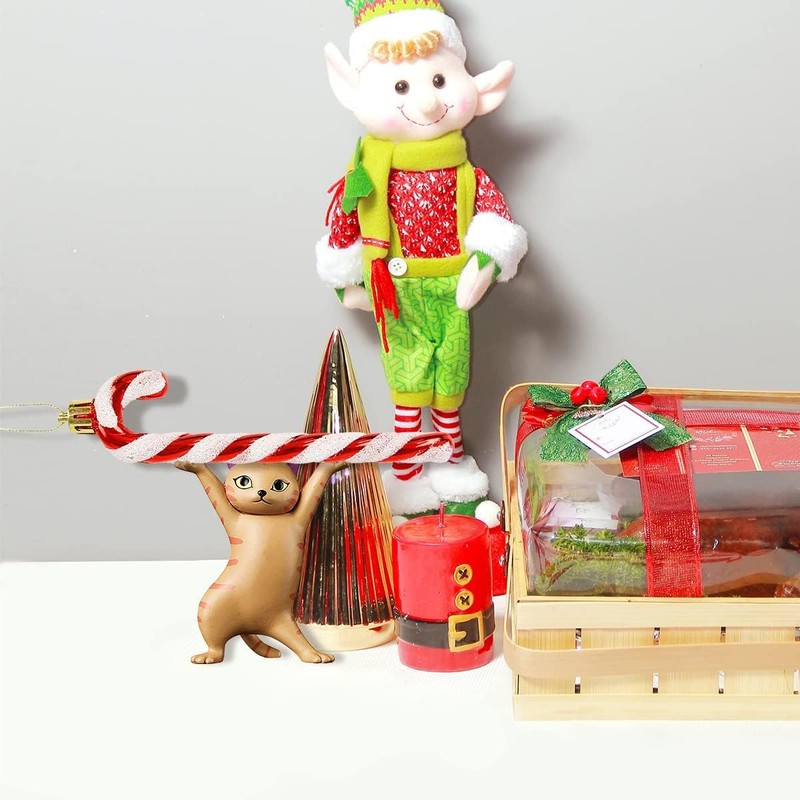 Jagowa 5PCS Pets Cat Pencil Holder Dancing Cats Holder Creative