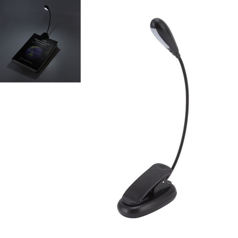 LED Reading Light USB Charging Eye Protection Temp 360° Clip