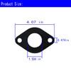 Universal Pump Flange Gasket Kit - EPDM Seals Replacement for