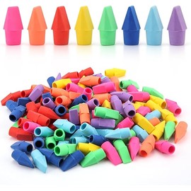 YISAN Cap Erasers for Pencils,120 PCS Pencil Top Erasers,School Erasers 8 Assorted Colors, 71310