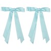 Totelux Bow Hair Clips Silky Satin Hair Ribbon Ponytail Holder