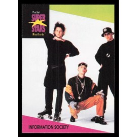 1991 PRO-SET MUSIC SUPER STARS MusiCards Trading Card #54 - INFORMATION SOCIETY