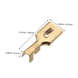 GLEAVI 100pcs Auto Speaker Wire Connectors Audio Crimp Connectors Quick Disconnect Wire Terminals for Car Audio