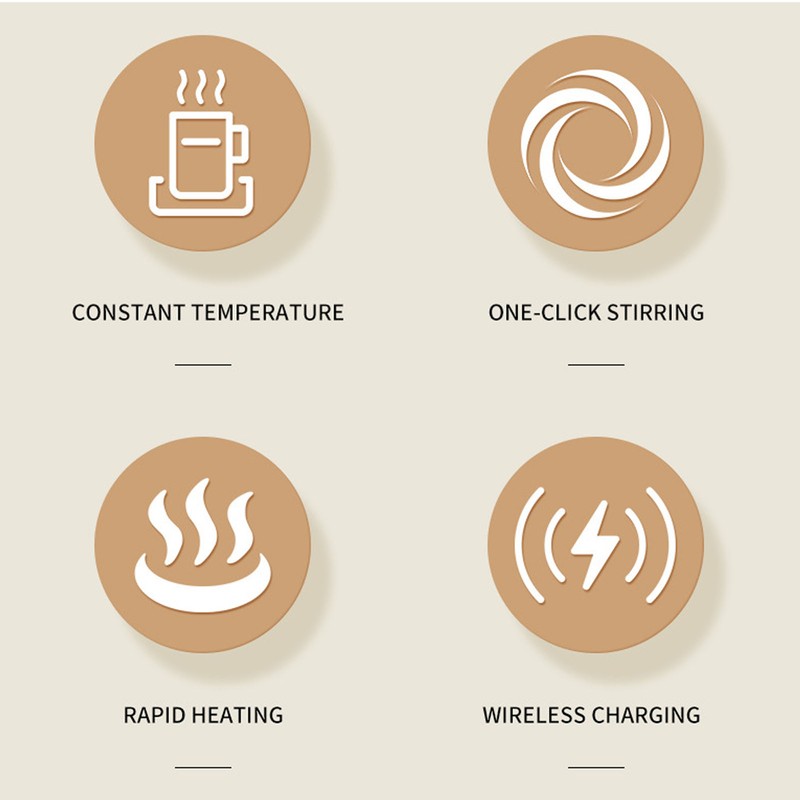 Smart Coffee Warmer Type C Interface Constant Temperature Auto Stirring