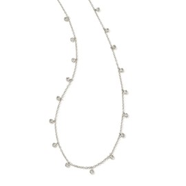 Kendra Scott Ameila Chain Necklace in Silver-Plated Brass, Fashion Jewelry for Women