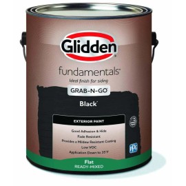 wgwsf30 NEW Exterior Paint Black, Flat, 1 Gallon