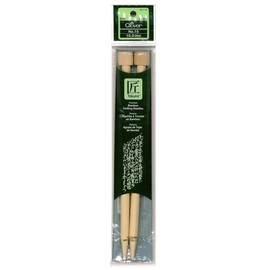 Clover 70994 Bamboo Single Point Knitting Needles 13 in. -14 in. -Size 6