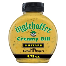 Inglehoffer Creamy Dill Gourmet Mustard, 9.75 Oz Squeeze Bottle