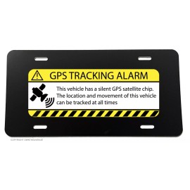 Own The Ave Inc. Warning GPS Tracking Alarm Anti-Theft License Plate Cover