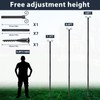 EUIJOIP 10FT String Light Poles with Spiral Ground Stakes, 38mm