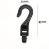DraCra 15 Pack Shock Cord Hooks Terminal End with Quick