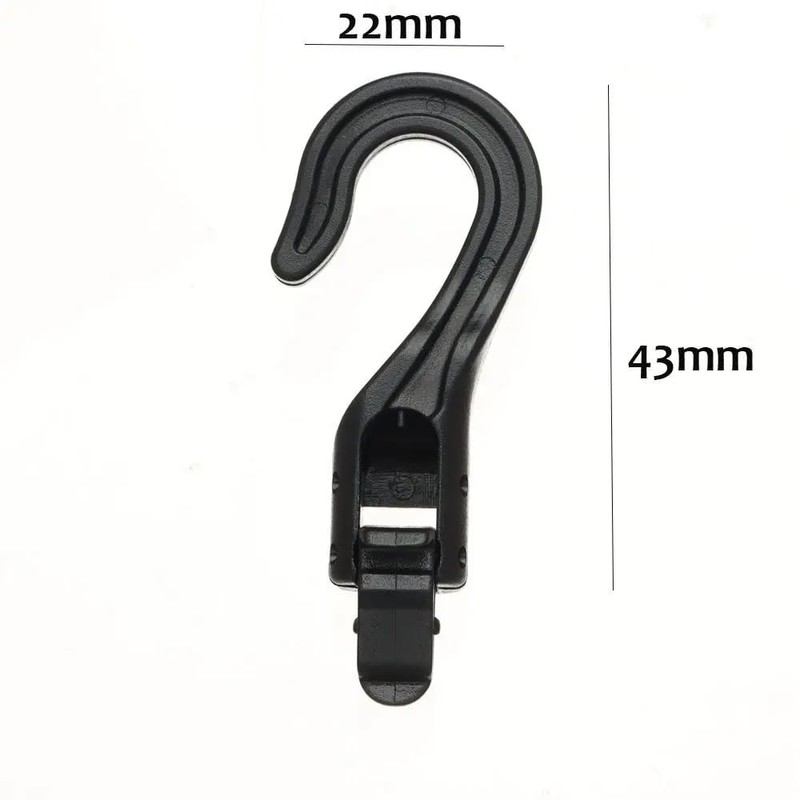 DraCra 15 Pack Shock Cord Hooks Terminal End with Quick