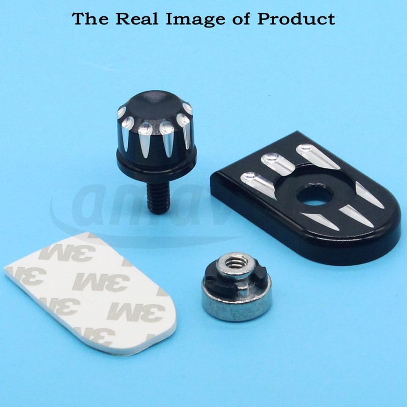 Amavoler Stainless Seat Bolt +Nut + Screw Mount Knob Cover