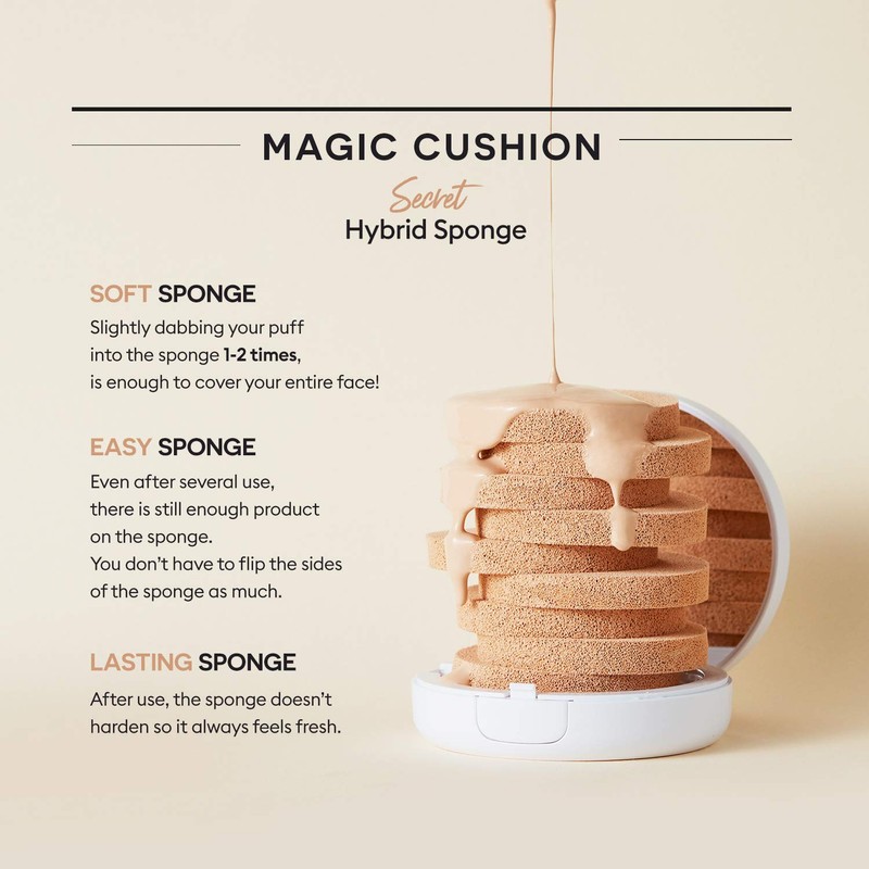 Missha M magic cushion SPF50+/PA+++ (No.23), pack of 1