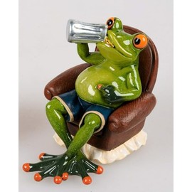 formano Funny Frogs, Collectible Figurine, Frog House (After Work Man)