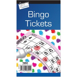 6 x Just Stationery Bingo Tickets Bingo Book Colour May Vary