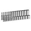 Capri Tools 1/4 in. Drive 12-Point Shallow and Deep Socket