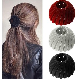 3 Pinzas Mágicas Para El Cabello Con Forma De Nido De Pájaro Para Mujer Color-08
